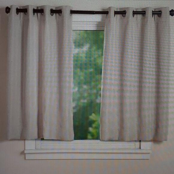 New P&H Madison Double Blackout Grommet Curtain Pair Driftwood Size 40"W × 54"L - Picture 1 of 9